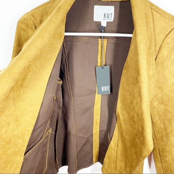 Kut From The Kloth Carina Faux Suede Drape Jacket NWT Size Small - Picture 8 of 10